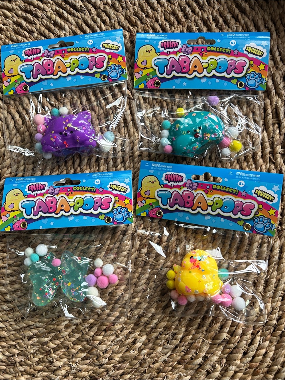 Taba-pops. 4 new.